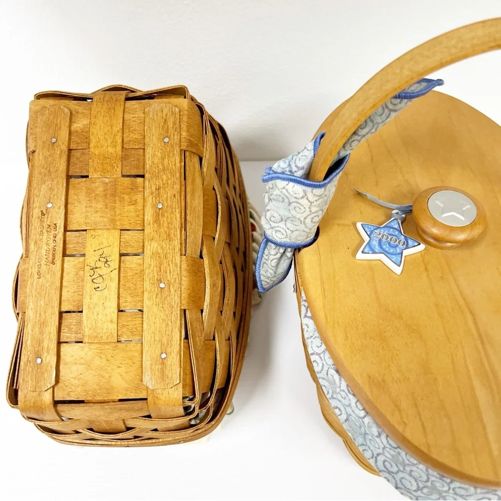 Longaberger Basket Lot Crisco Century Liner Hanging‎ Collectible